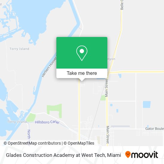 Glades Construction Academy at West Tech map