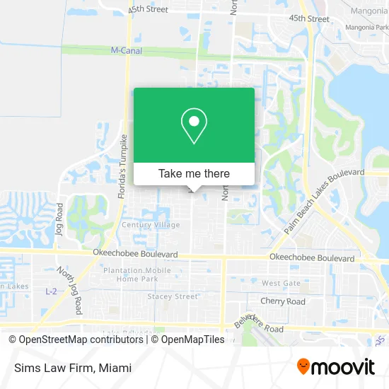 Sims Law Firm map