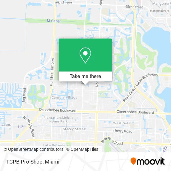 Mapa de TCPB Pro Shop