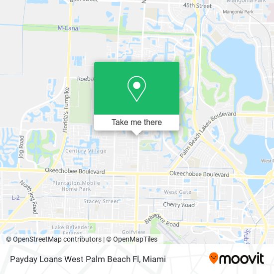 Payday Loans West Palm Beach Fl map