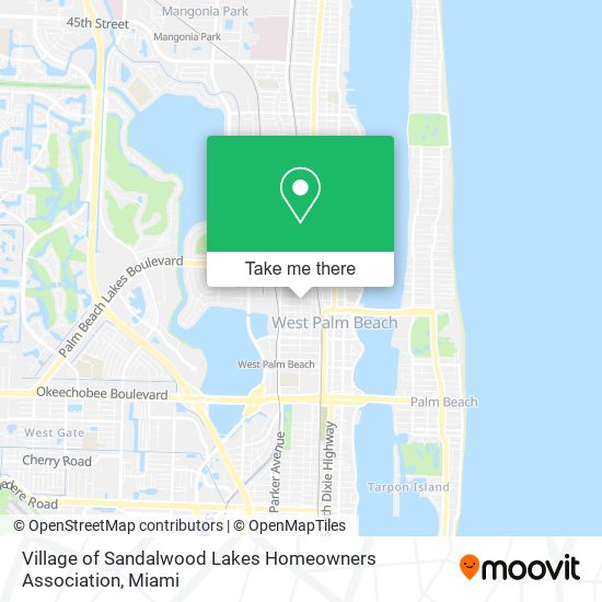 Village of Sandalwood Lakes Homeowners Association map