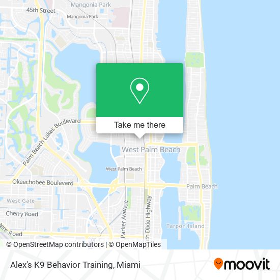 Alex's K9 Behavior Training map