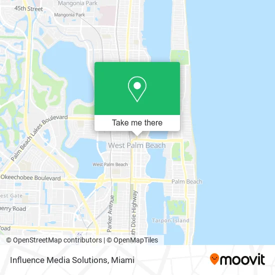 Influence Media Solutions map