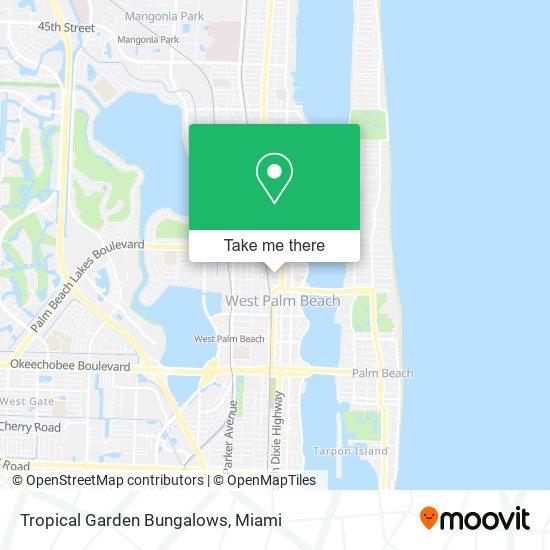 Tropical Garden Bungalows map