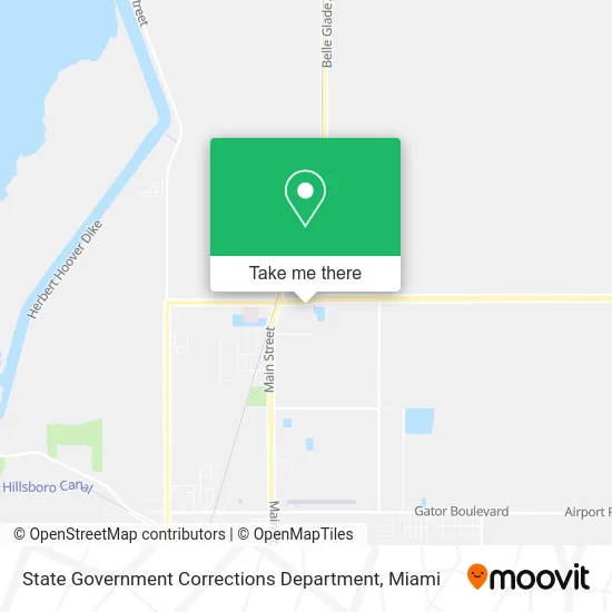 State Government Corrections Department map