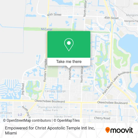 Empowered for Christ Apostolic Temple Intl Inc map