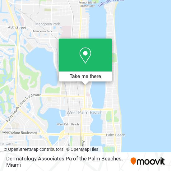 Dermatology Associates Pa of the Palm Beaches map