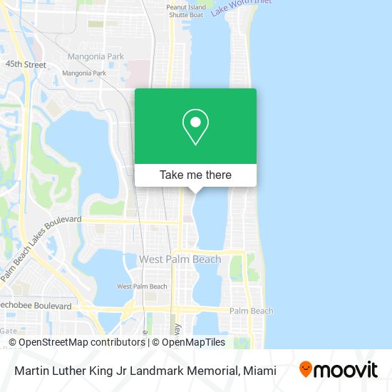 Mapa de Martin Luther King Jr Landmark Memorial