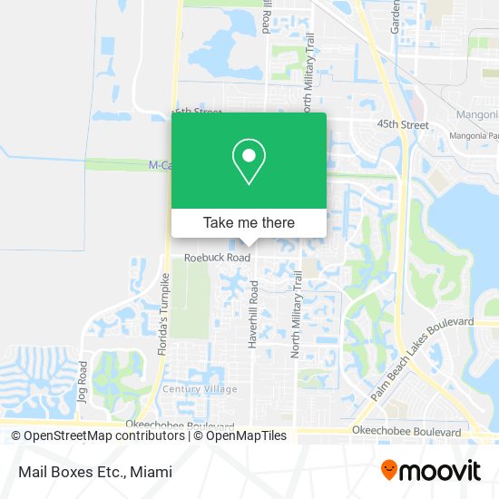 Mapa de Mail Boxes Etc.