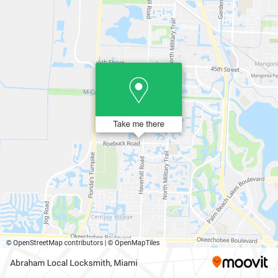 Mapa de Abraham Local Locksmith