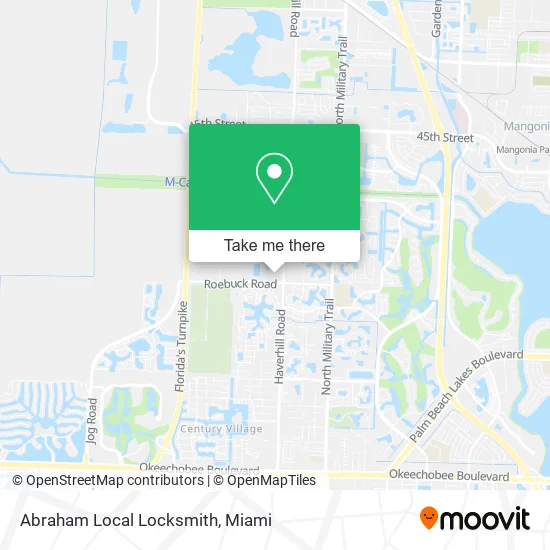 Mapa de Abraham Local Locksmith