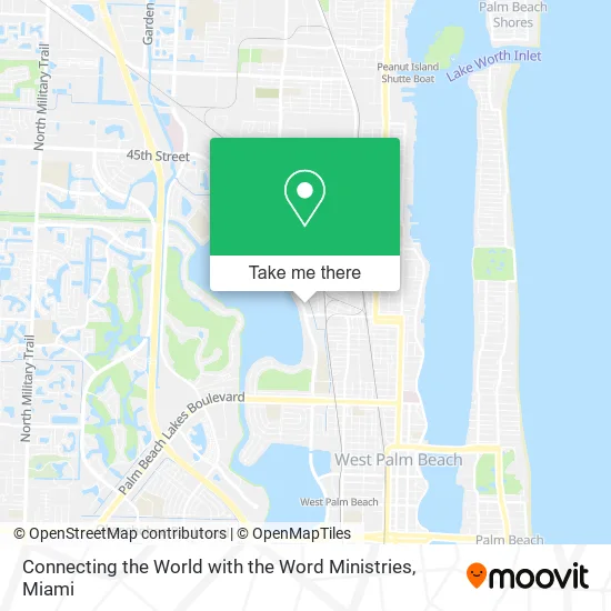 Connecting the World with the Word Ministries map