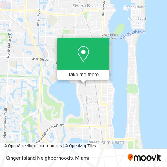 Mapa de Singer Island Neighborhoods