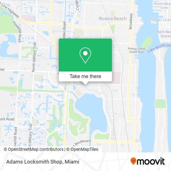 Mapa de Adams Locksmith Shop