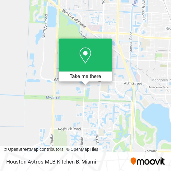 Houston Astros MLB Kitchen B map