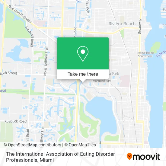 The International Association of Eating Disorder Professionals map