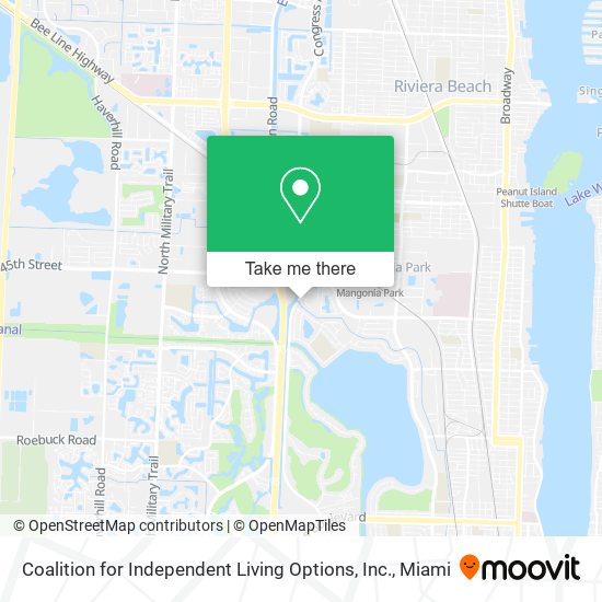 Coalition for Independent Living Options, Inc. map