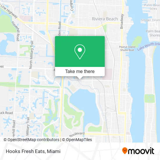 Hooks Fresh Eats map