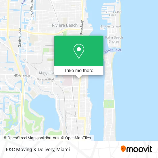E&C Moving & Delivery map