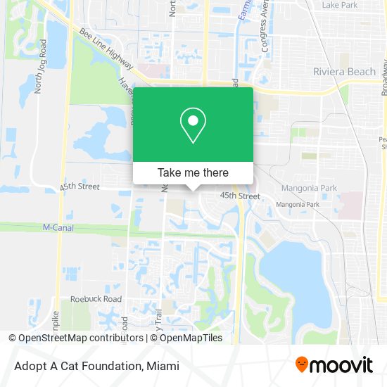 Mapa de Adopt A Cat Foundation