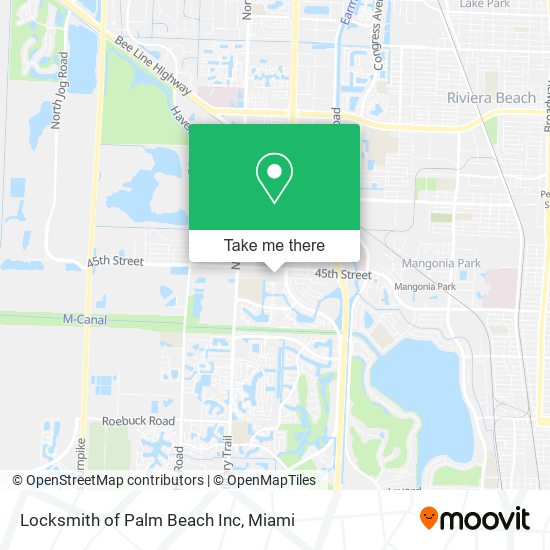Mapa de Locksmith of Palm Beach Inc