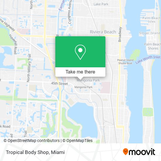 Tropical Body Shop map