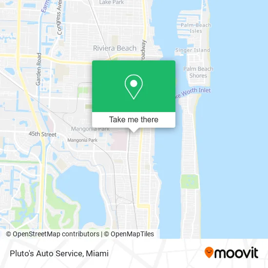 Mapa de Pluto's Auto Service