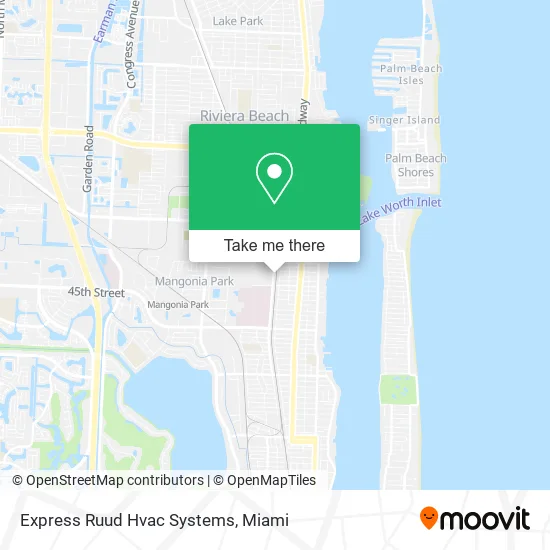 Mapa de Express Ruud Hvac Systems
