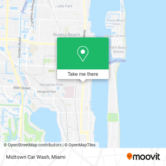 Mapa de Midtown Car Wash