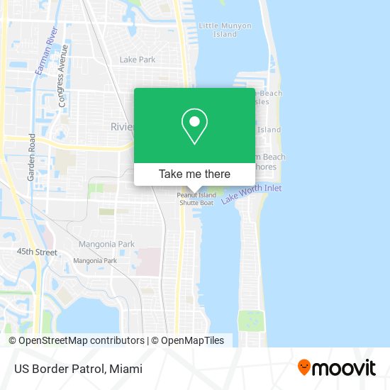 Mapa de US Border Patrol