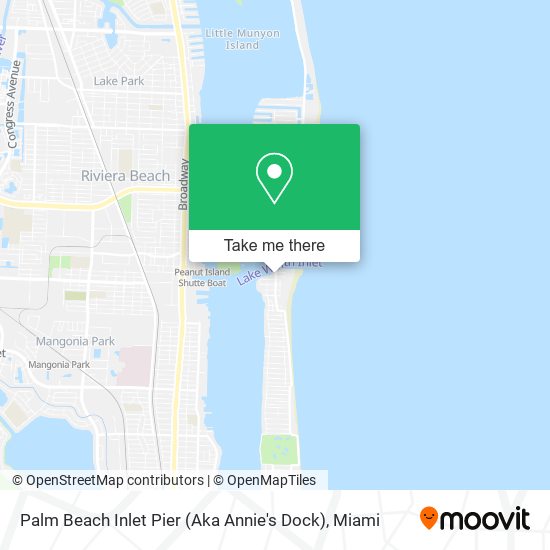 Palm Beach Inlet Pier (Aka Annie's Dock) map