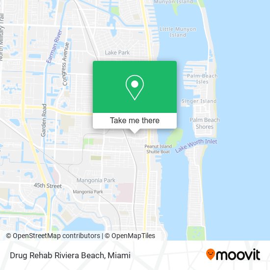 Drug Rehab Riviera Beach map