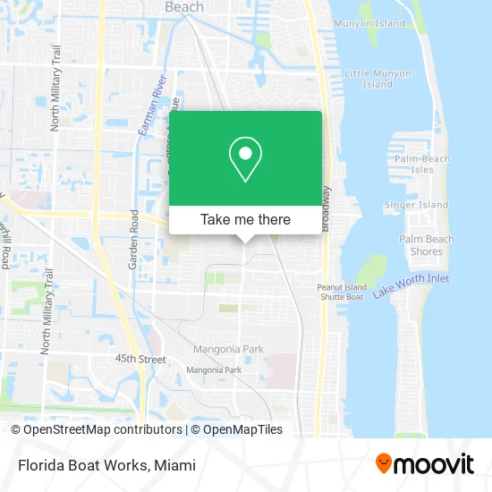Florida Boat Works map