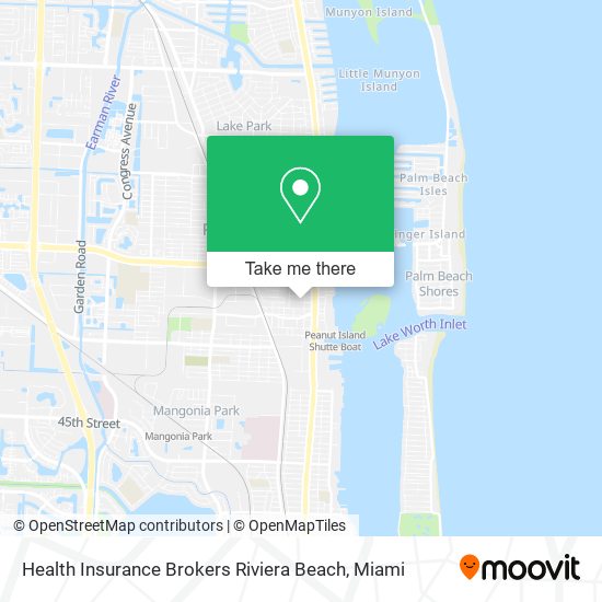 Health Insurance Brokers Riviera Beach map