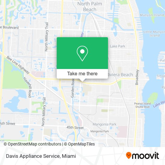 Davis Appliance Service map