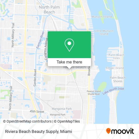 Mapa de Riviera Beach Beauty Supply