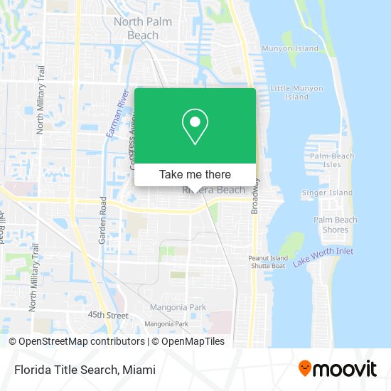 Florida Title Search map