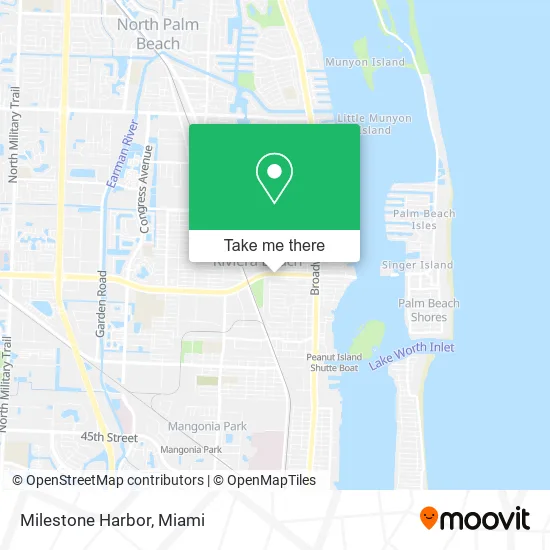 Milestone Harbor map