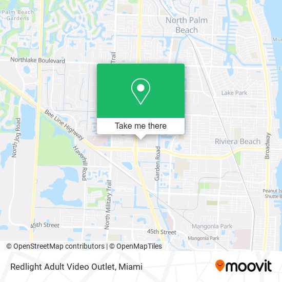 Mapa de Redlight Adult Video Outlet