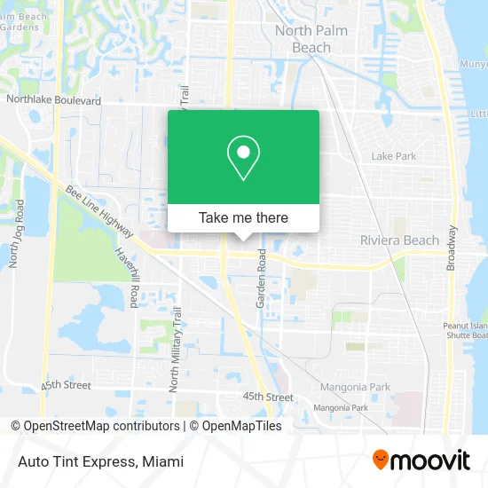 Auto Tint Express map