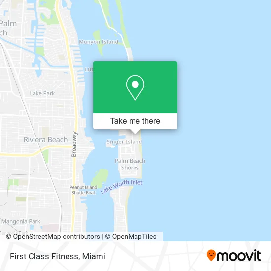 First Class Fitness map