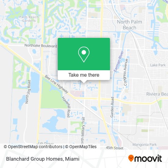 Mapa de Blanchard Group Homes