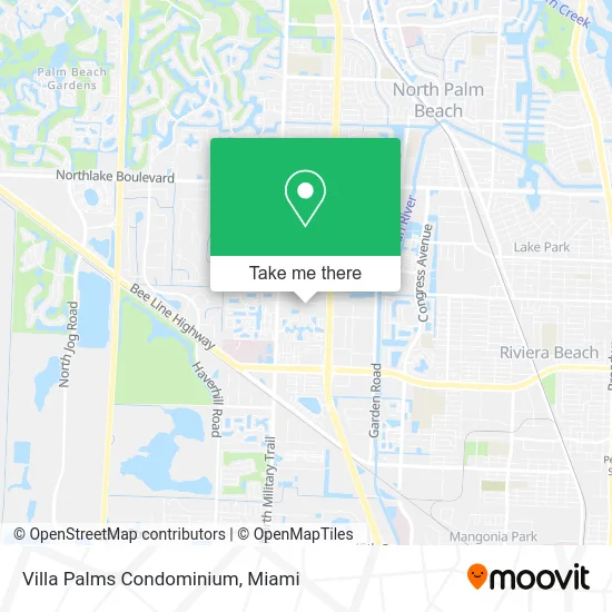 Villa Palms Condominium map