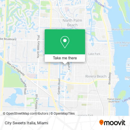 City Sweets Italia map