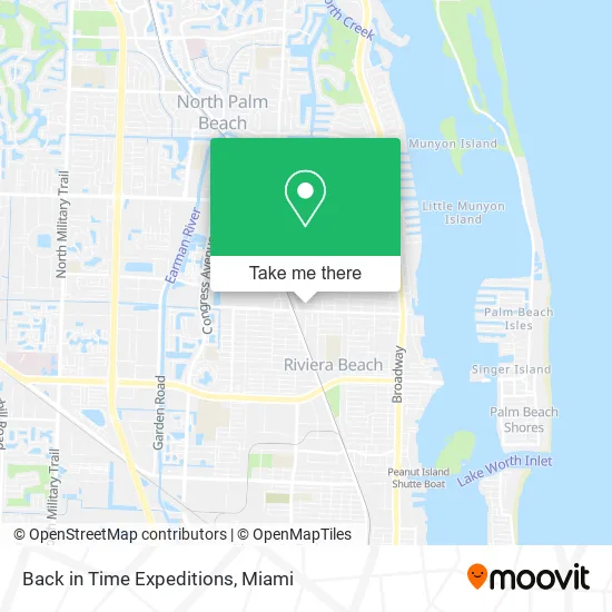 Back in Time Expeditions map