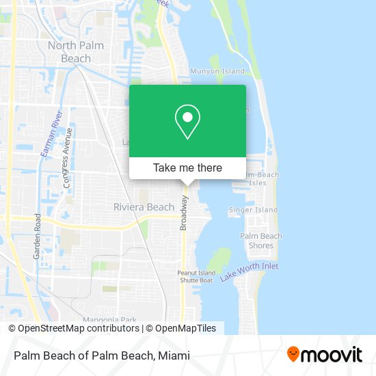 Palm Beach of Palm Beach map