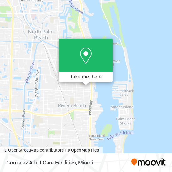 Mapa de Gonzalez Adult Care Facilities