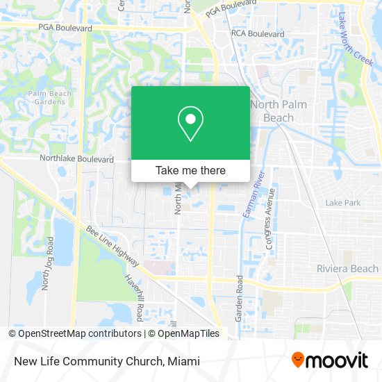 Mapa de New Life Community Church