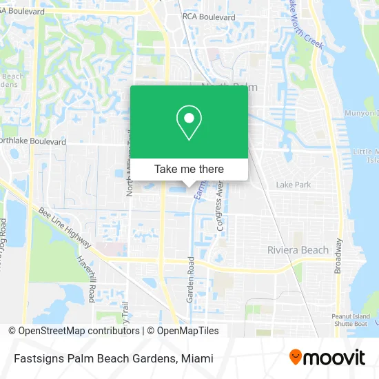 Fastsigns Palm Beach Gardens map