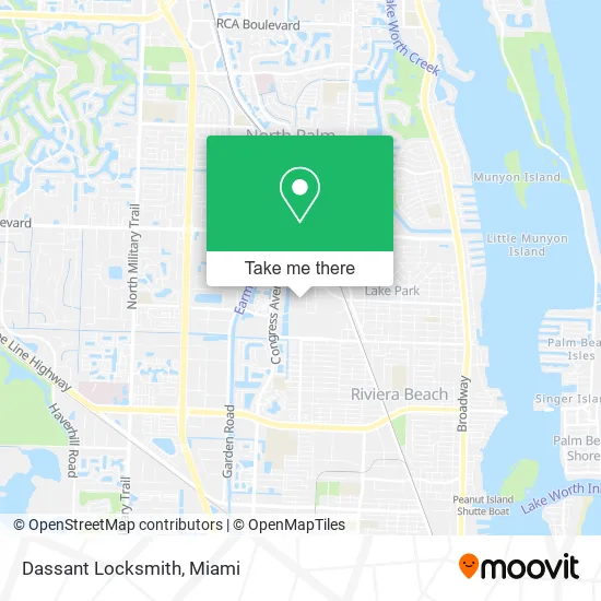 Dassant Locksmith map